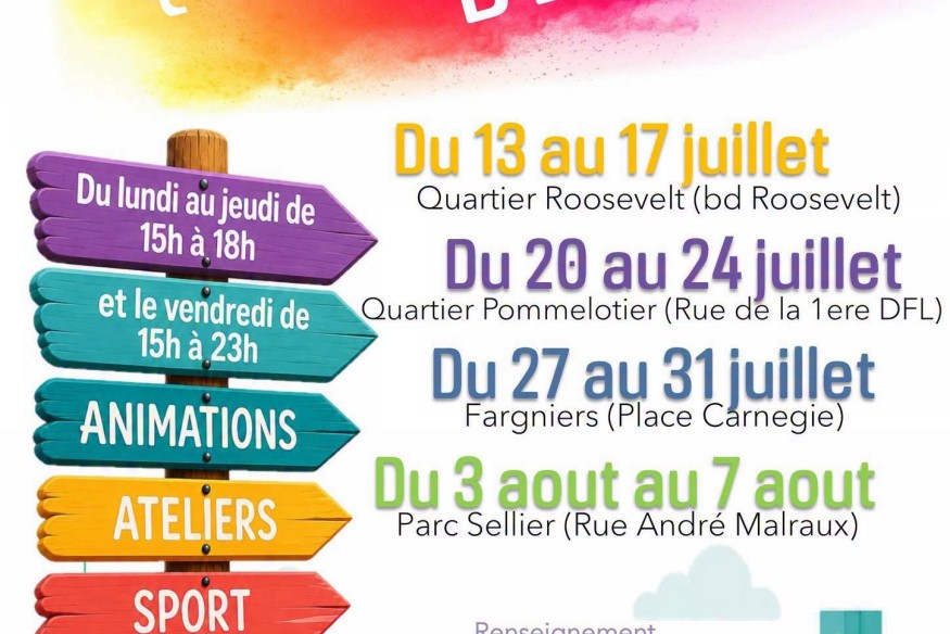 Tergnier : une journée gratuite pour « Nos Quartiers d'Été ».